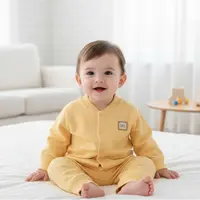 婴幼儿石墨烯净面长袖套装高腰护肚套春秋男女宝宝打底内衣套装