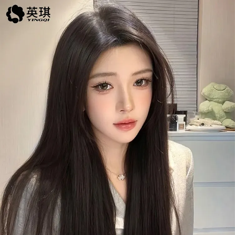 【NAMI隐形无痕】英琪假发片仿生物膜中年女士遮白发真发补发片头顶