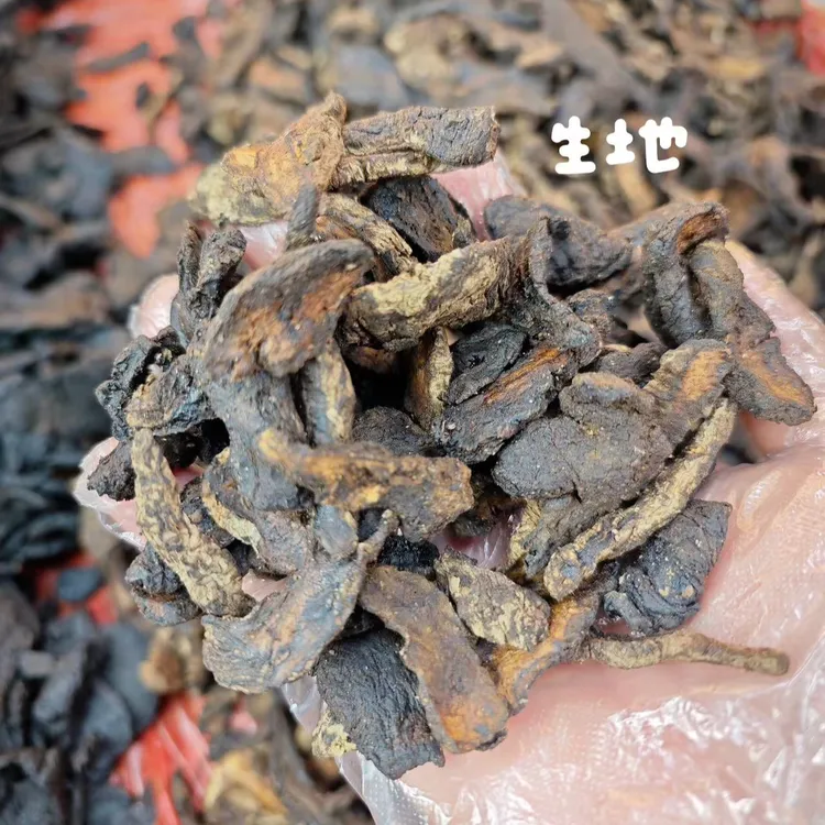 熟地 生地黄干片可打粉泡水