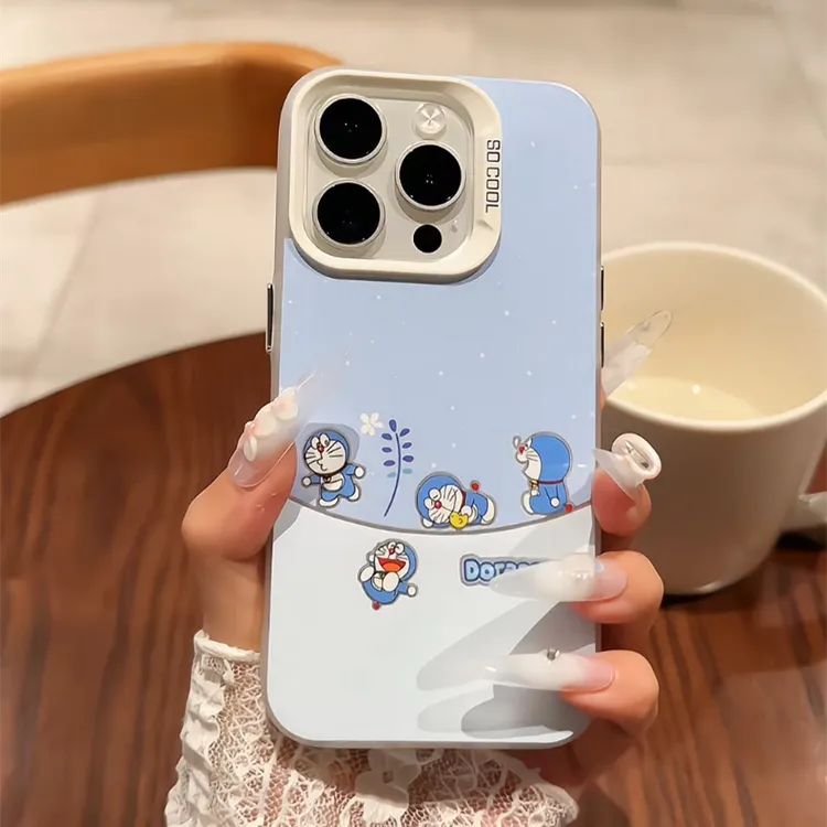 适用苹果16promax磨砂彩银iPhone15手机壳华为p60一排kitty可爱14