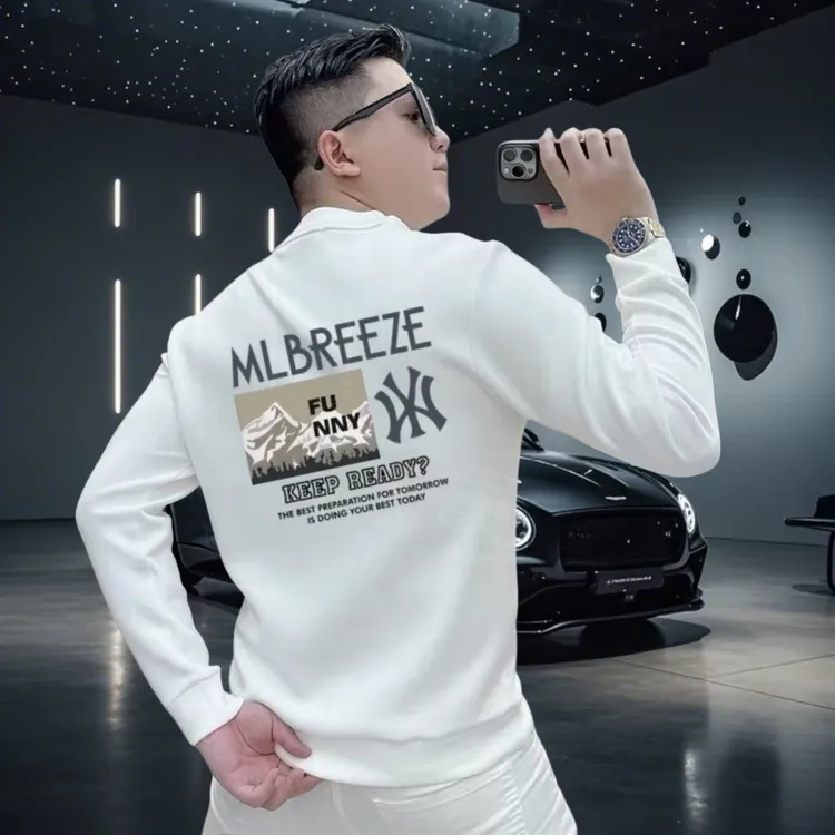 潮牌新款美式个性圆领潮流男款卫衣长袖套头帅气秋冬潮流卫衣休闲