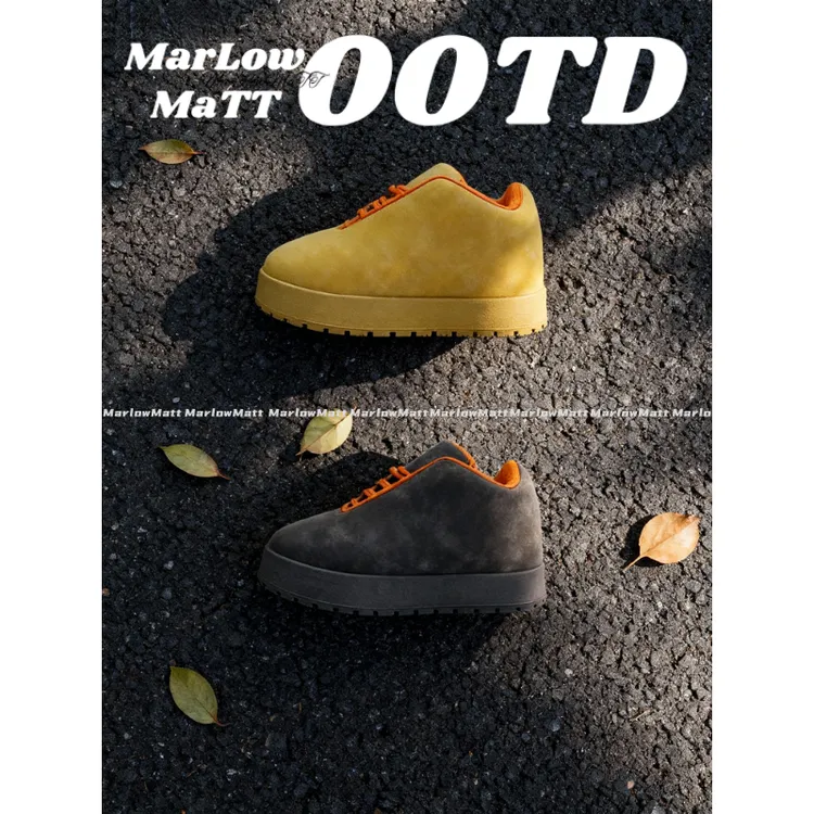 MarlowMatt潮流嘻哈大脚面包鞋小众设计窝窝头个性痞帅厚款潮鞋男