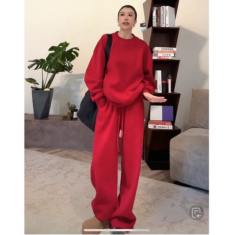 ZUOXIAOQI加绒哈哈情侣套装33（衣长68-74胸围126-138裤长105-108）