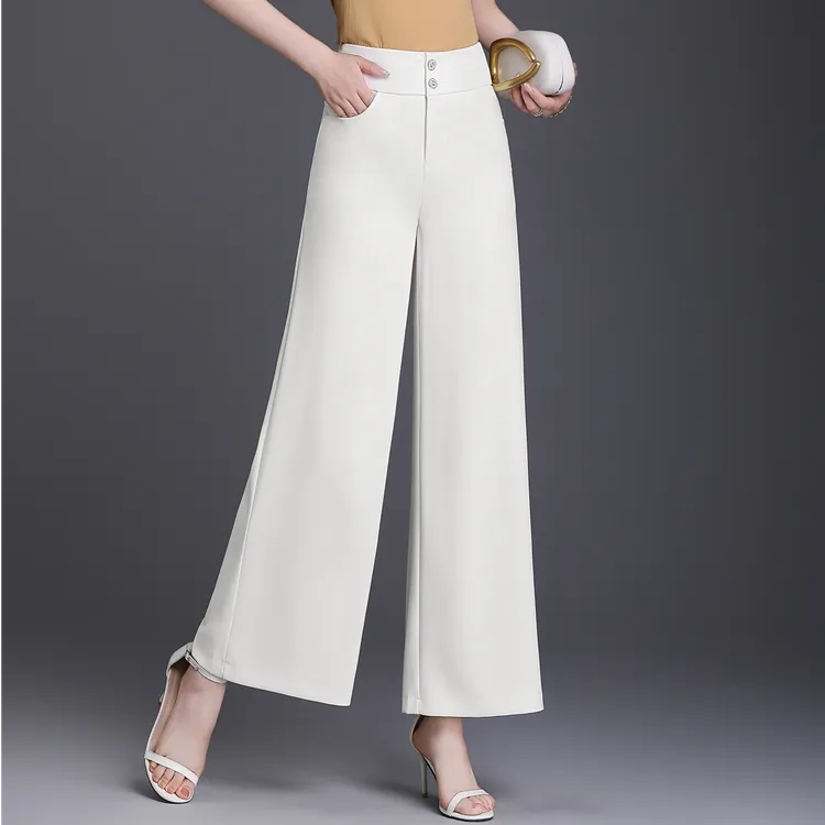 阔腿裤2025新款高腰女裤显瘦气质休闲裤垂感宽松薄款夏季裤
