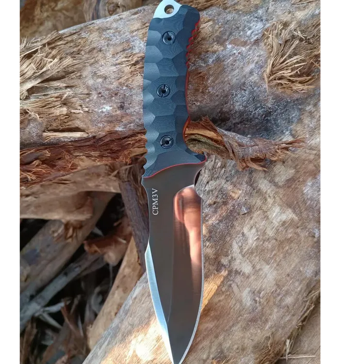 倚天cpm3v粉末钢直刀户外刀高端刀野外生存刀战术刀户外刀生存刀
