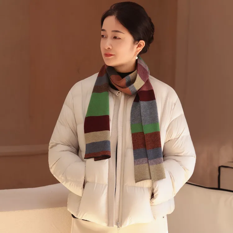 麻享【小龟背】棉服卷边圆领设计师款轻盈保暖棉衣女FSY51444