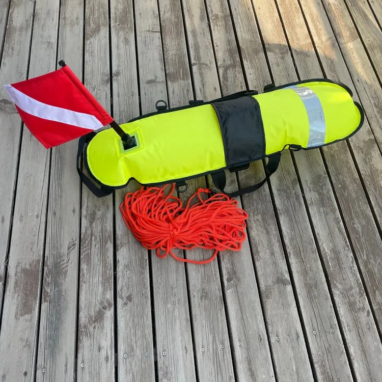 渔猎 潜水浮球 充气浮标 自由潜水水面浮板子 浮潜 潜水装备配件