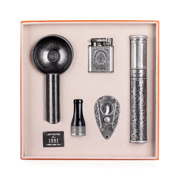 CIGARLOONG茄龍雪茄剪雪茄打火机精品雪茄烟灰缸雪茄管礼盒套装