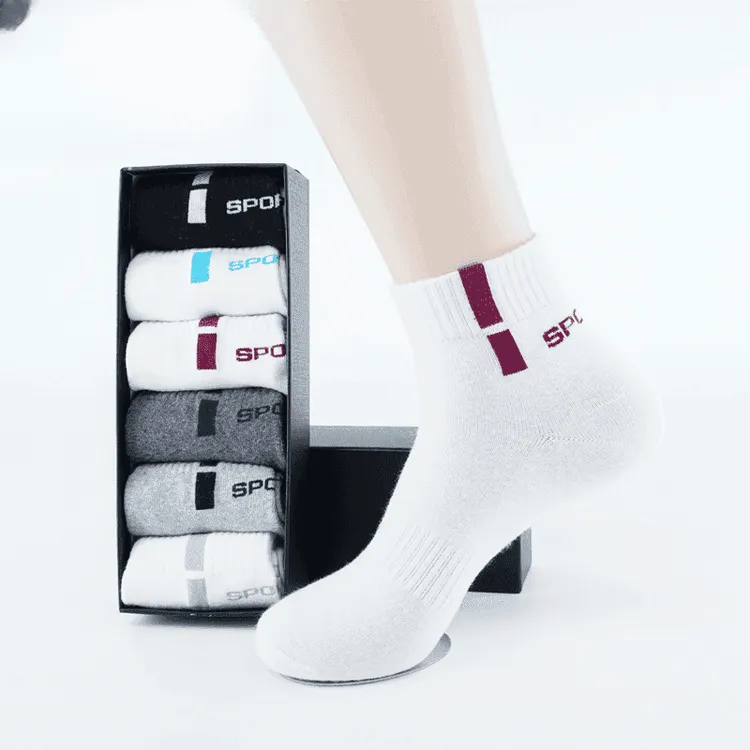【新疆棉 吸汗 防臭】高档男士鞋用品运动袜 买一盒送一盒共10双 商品图