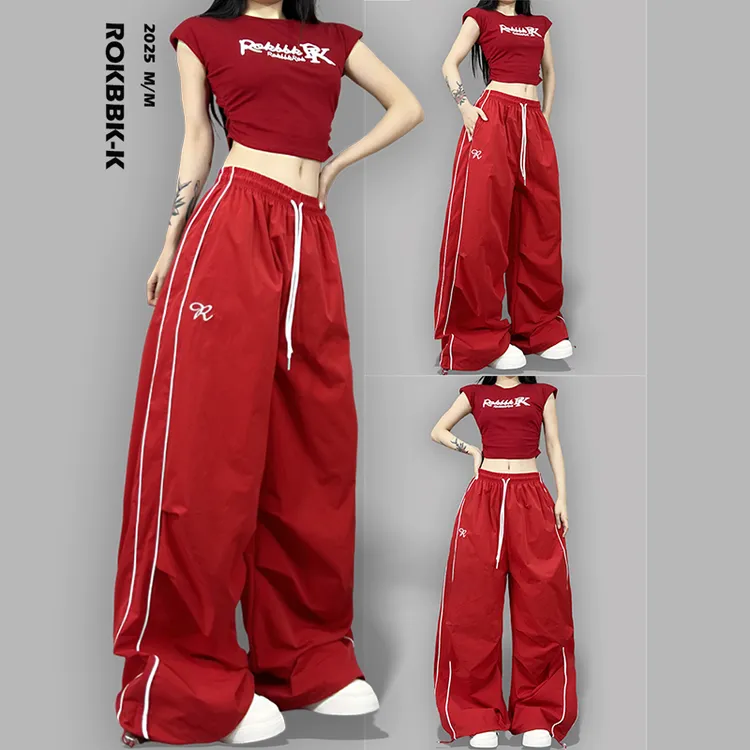 ROKBBK-K布韩街舞潮牌2025新款休闲显瘦女长裤百搭速干爵士舞