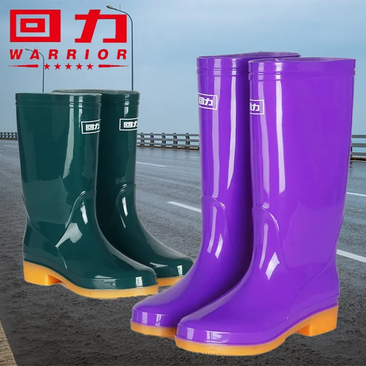 回力雨靴女士雨鞋女款长筒中筒水鞋女防水防滑加绒防臭透气软底鞋