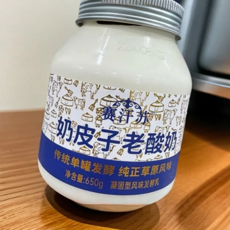 赛罕苏内蒙古传统单罐自然发酵内蒙古维聪奶皮子酸奶赛汗苏奶皮子