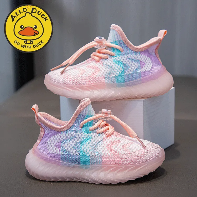 小黄鸭儿童运动鞋春夏新款软底防滑女童鞋子夏季款爆款2025新款