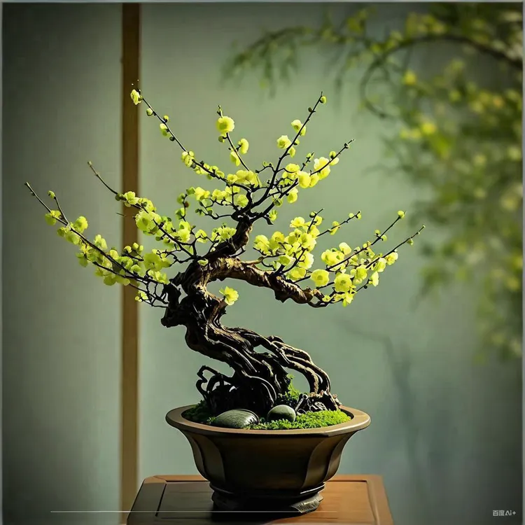 耐寒梅花树盆栽盆景花卉适合室内外庭院绿植阳台种植盆景植物老桩