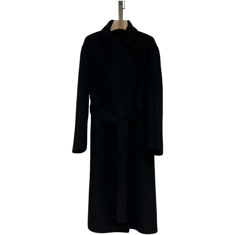 Snotra【馥郁玫瑰】2025秋冬包肩袖阿拉善羊绒大衣气质优雅风