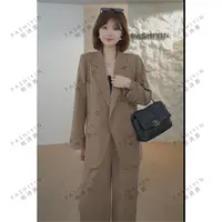 PASHIYIN/帕诗茵2025秋季时尚气质小个子宽松西服外套套装#25615