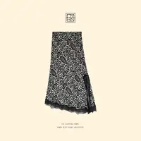 OYBN欧阳贝妮【潘多拉】微胖大码蕾丝拼接腰果花半身裙1859
