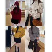 薇莎8021【ARTIST】羊绒加绒立领半拉链卫衣