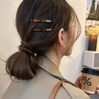 2个装~高端醋酸法式碎发夹边夹侧边刘海夹女2025新款一字夹发卡