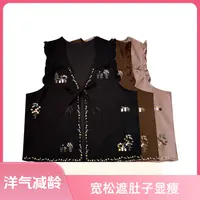 大码马甲外穿女款120-240斤胖妹妹时尚可爱减龄马夹2025洋气时髦