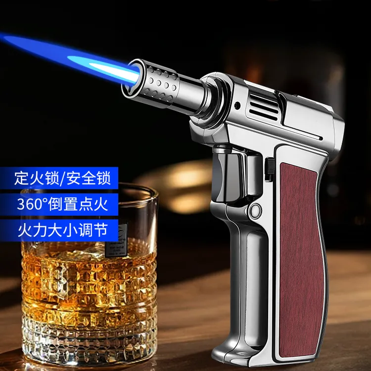 高温直冲焊枪大火力充气蓝焰防风家用烧烤实用便携式点火器