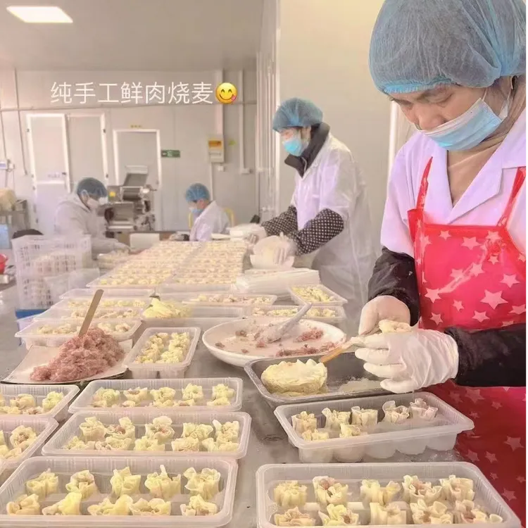 3盒30个上海枫泾纯手工无添加鲜肉烧麦儿童早餐冷冻锁鲜顺丰包邮