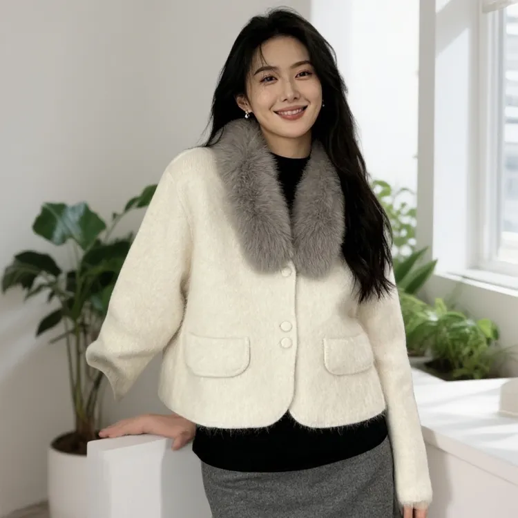 慵懒风高级气质感小香风秋冬短外套