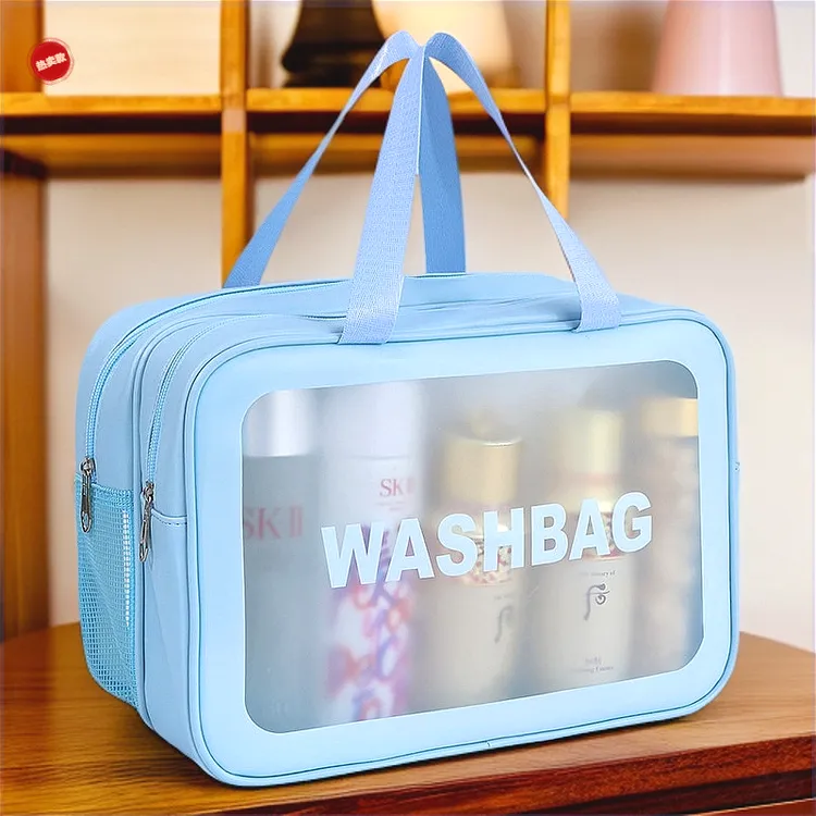 洗漱包干湿分离男士出差旅行化妆品收纳包女大容量防水游泳洗澡包