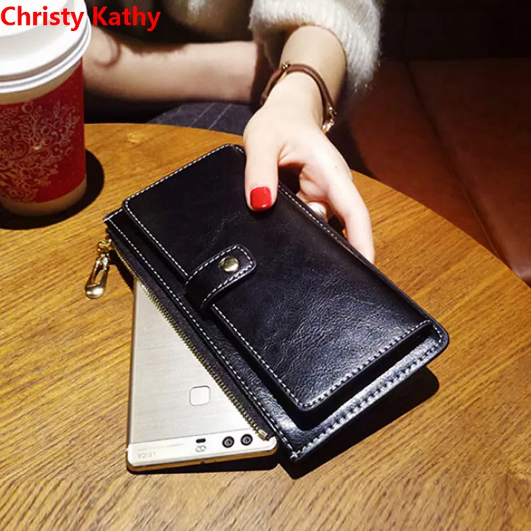 ChristyKathy复古手抓包女钱夹真皮女士多功能百搭为钱包钱包女款