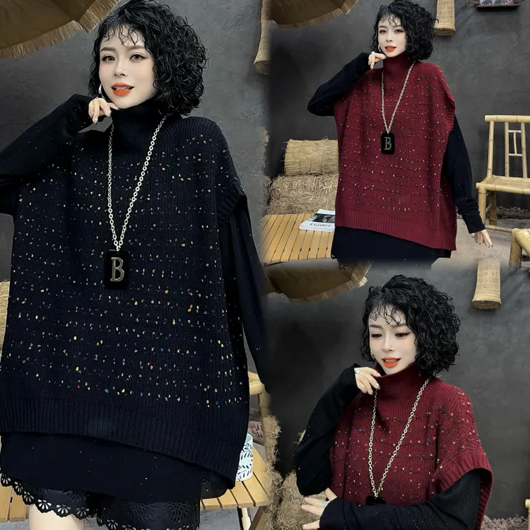 【亿火】2025秋季新款小众设计针织马甲-61350