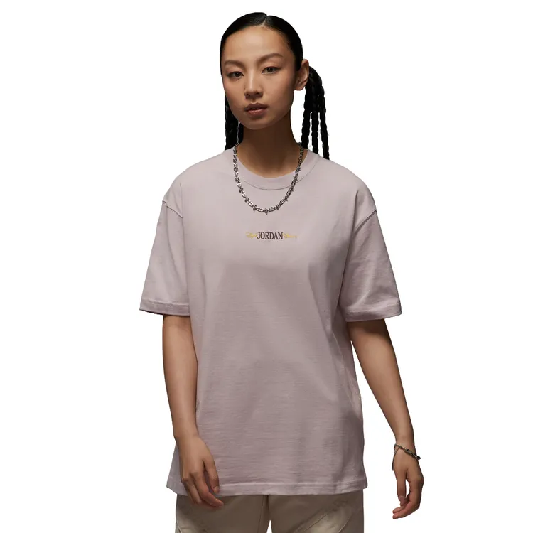 NIKE耐克女子针织无领运动短T恤IF0380-019