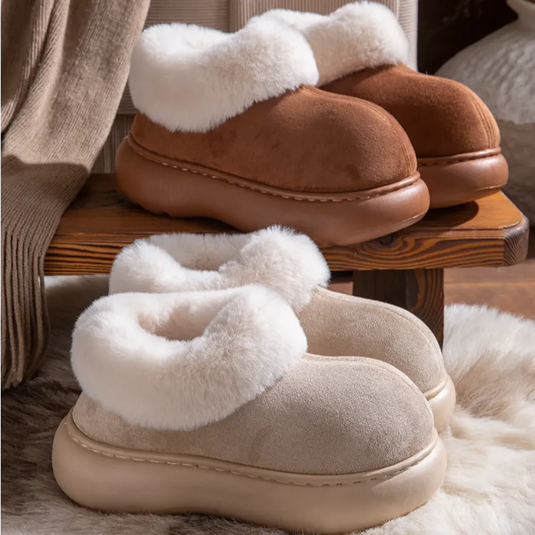 【运费险】冬季女款棉鞋雪地靴棉鞋包跟加绒女生加绒防滑厚底一脚蹬