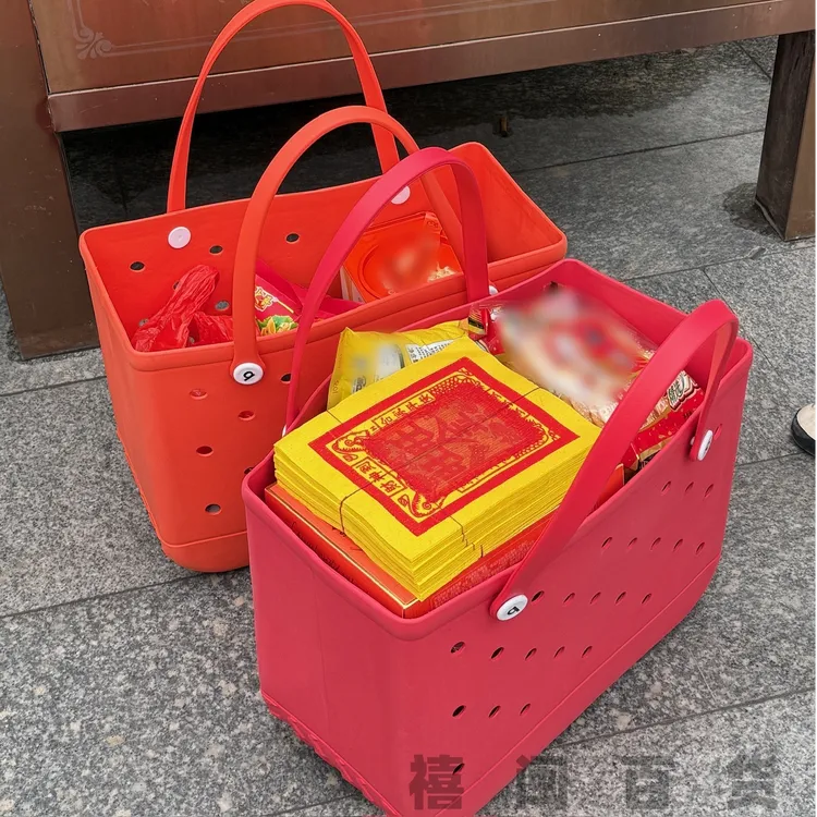 菜篮子手提包买菜专用闽南拜拜健身收纳包容量大轻便外出防水透气