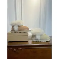 新款羊皮毛一体雪地靴加绒加厚棉鞋休闲短靴懒人毛毛鞋女