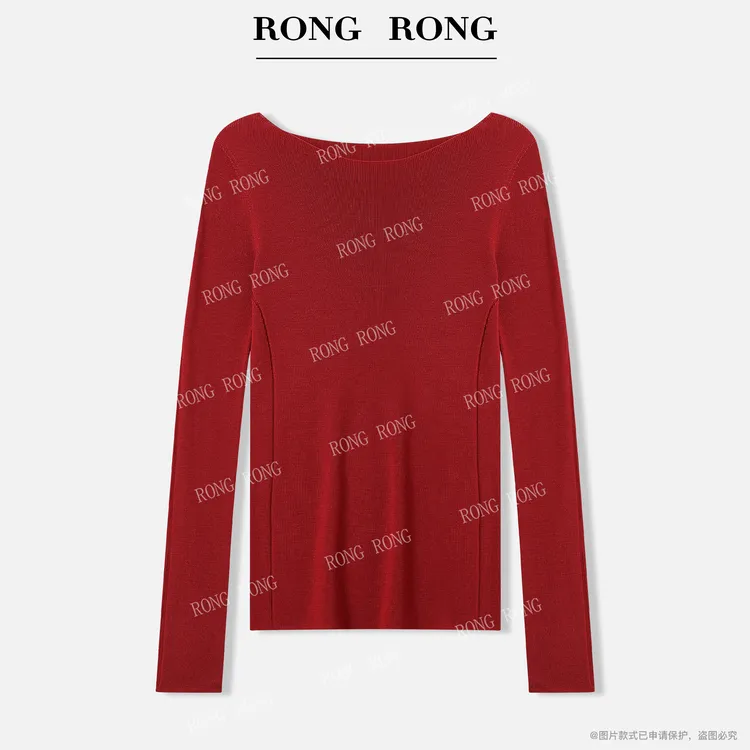 溶溶【黄金羊毛衫】RONGRONG100绵羊毛亲肤无感恒温羊毛衫BQZ1002-1
