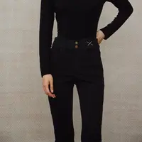 高腰裤子水洗春季常规款长袖秋季辣妹风牛仔裤长裤SY256441