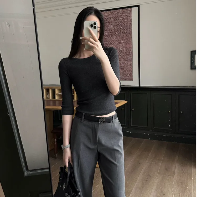 2025春夏季时尚新款气质网红洋气炸街女装显瘦上衣休闲外穿裤子女