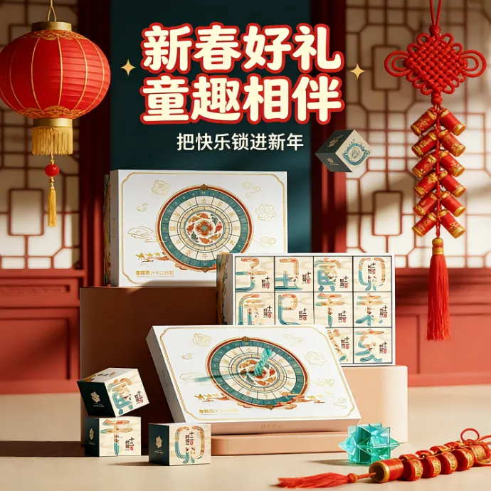 【超值购】儿童鲁班锁男童智力解扣益智玩具启蒙早教生日礼物孔明锁商品图