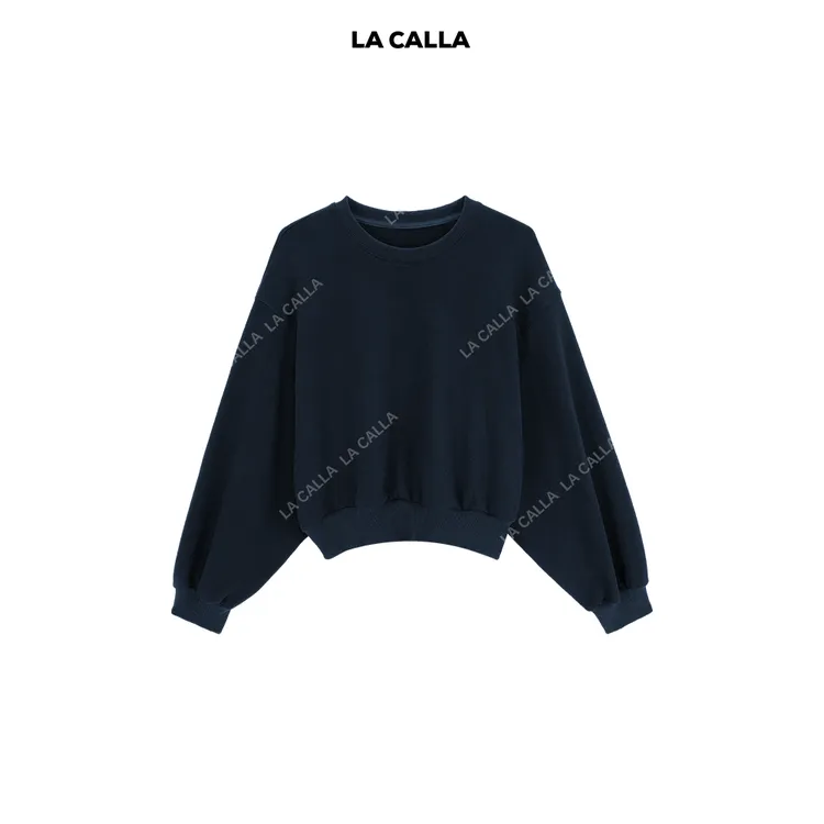LA CALLA锭蓝美式极简定制卫衣OY-AM6378