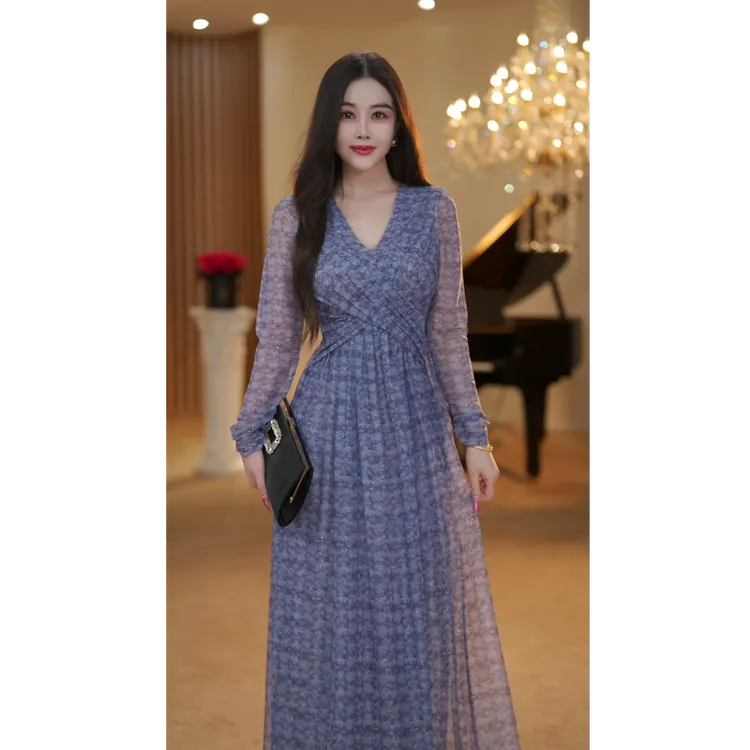 【JOSIE定制】星光织梦 法式气质显瘦修身收腰时尚连衣裙-YL50294