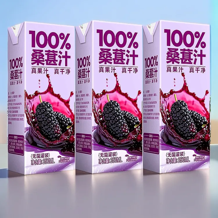 【每人1箱】100%桑果汁实惠分享装250ML*10盒网红饮品植物饮料