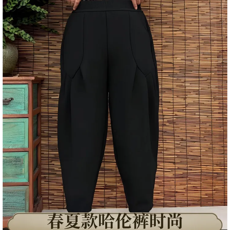 春款新款时尚洋气舒适休闲哈伦裤女士休闲哈伦裤