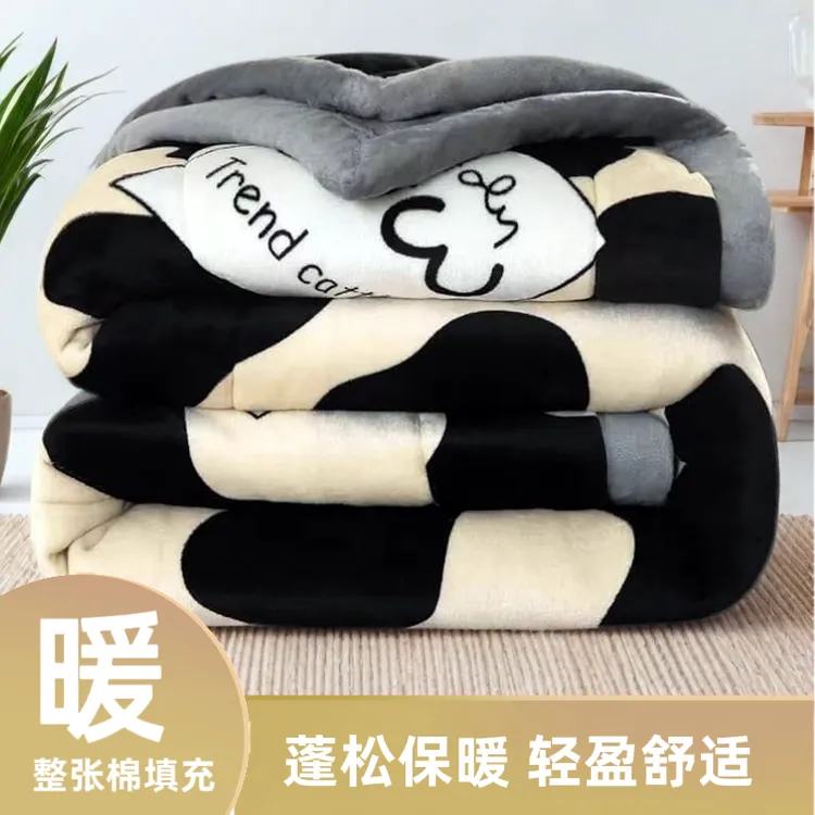 新款婴儿绒被子单双人可机洗双面绒被子学生宿舍春秋冬绒被子被芯