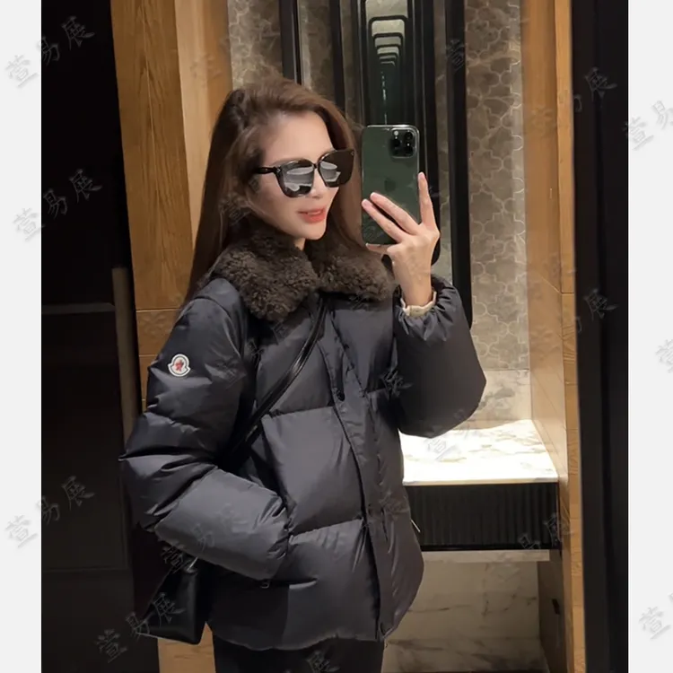 萱易展-“华尔街”90白鹅绒可拆卸澳洲进口绵羊毛领鹅绒服-WT111801