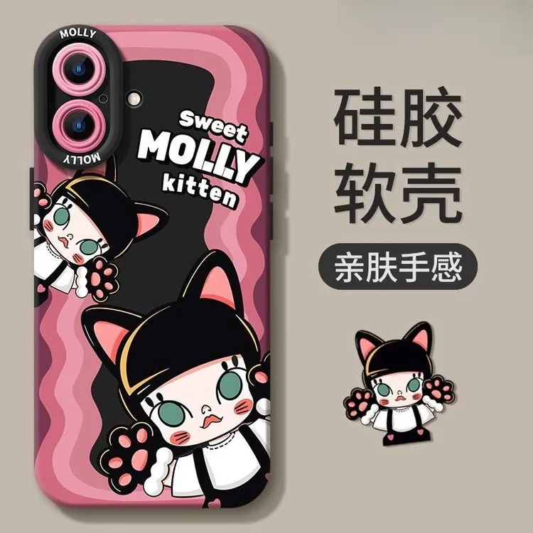 适用于苹果16promax手机壳新品创意防摔iPhone15卡通14plus女款13
