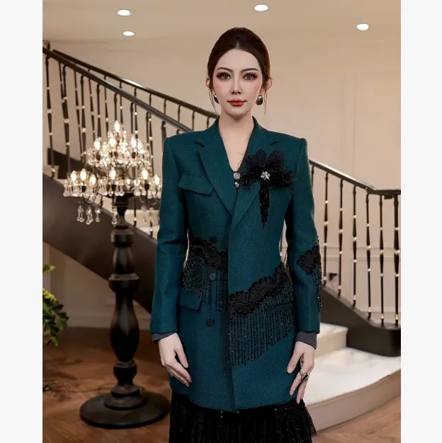 【FUNANI】 设计高级原创轻奢时尚2025秋冬修身西服外套 XG2531128A