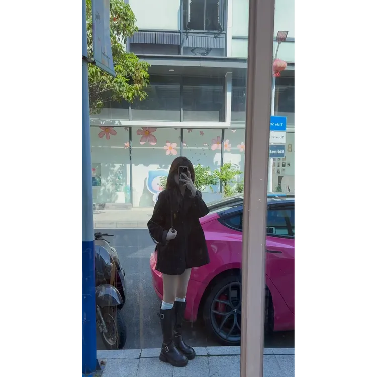 MARIE.COCO港风咖色皮衣西装外套秋冬季巨好看高级感宽松炸街上衣