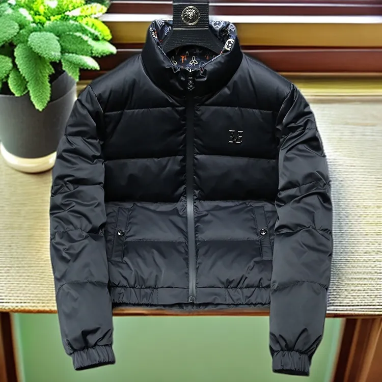 娜罗普西百搭男士立领羽绒服潮流修身保暖短款夹克冬季新款外套潮