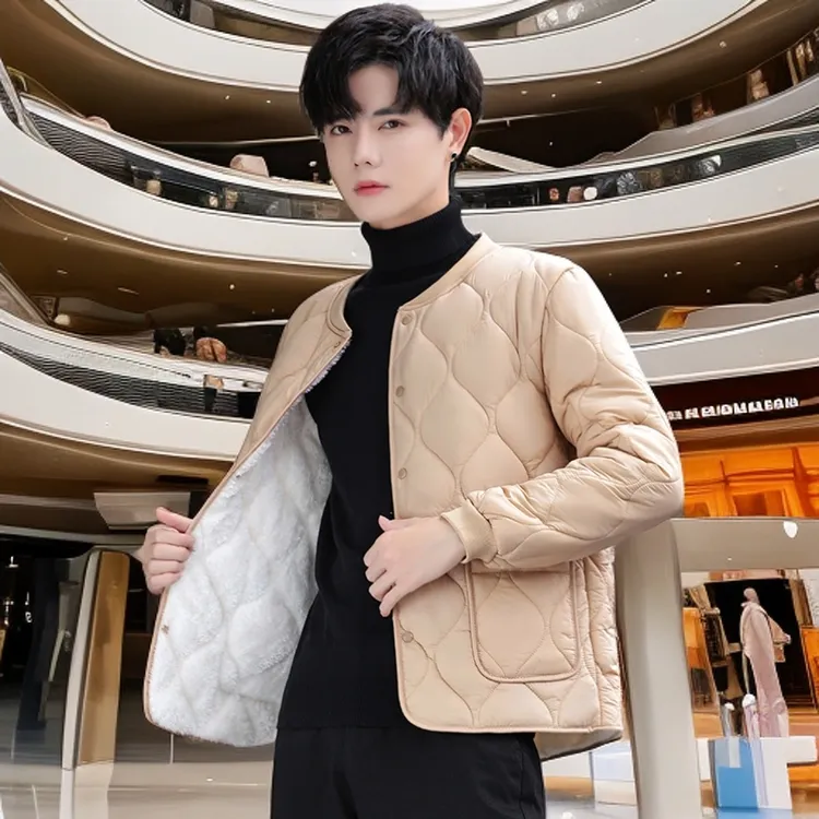 加绒加厚内穿打底冬季棉服内胆保暖秋冬棉衣外套短款男士小棉袄