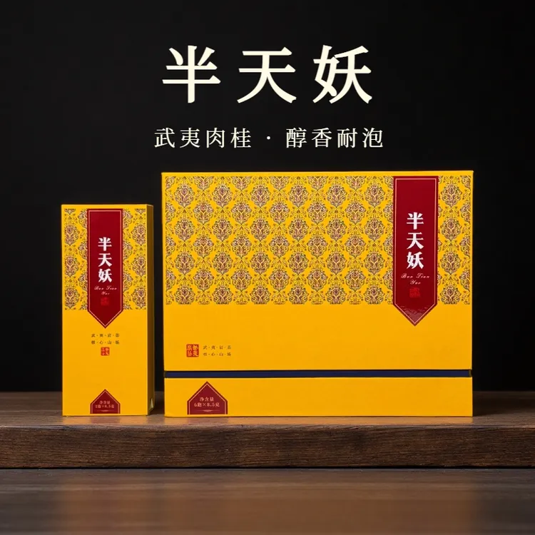 武夷肉桂半天妖高档茶叶礼盒装乌龙茶正宗武夷岩茶浓香型高档送礼